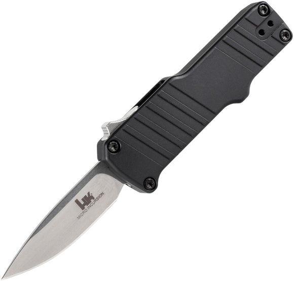 Heckler & Koch Automatic Hk Micro Incursion Knife OTF Black Aluminum 154CM Stainless Clip Pt Blade 54030