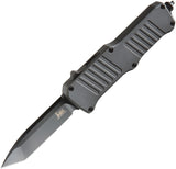 Heckler & Koch Automatic Hk Mini Incursion Knife OTF Gray Aluminum 154CM Stainless Tanto Blade 54042