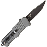 Heckler & Koch Automatic Hk Mini Incursion Knife OTF Gray Aluminum 154CM Stainless Clip Pt Blade 54052