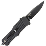 Heckler & Koch Automatic Hk Mini Incursion Knife OTF Black Aluminum 154CM Stainless PVD Clip Pt 54056