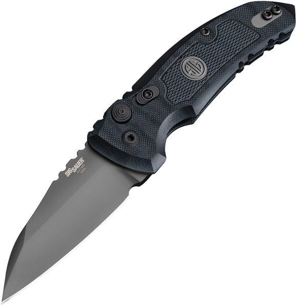 Hogue Automatic A01 Microswitch Knife Button Lock Black G10 CPM-154 Stainless Wharncliffe Blade 16102