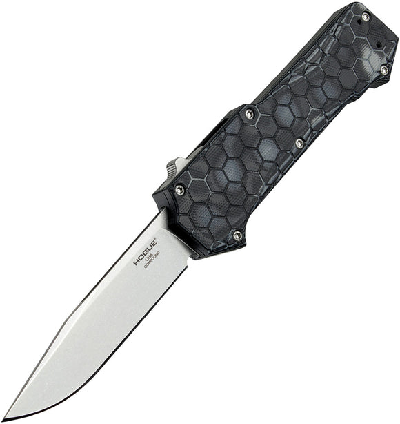 Hogue Automatic Compound Knife OTF Black G10 CPM-S30V Stainless Clip Pt Blade 34039