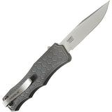 Hogue Automatic Exploit Knife Out The Front Gray Aluminum S30V Clip Pt Blade 34052