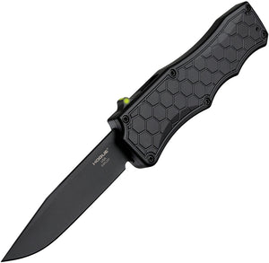 Hogue Automatic Exploit Knife OTF Black Aluminum CPM-S30V Stainless Clip Point Blade 34057
