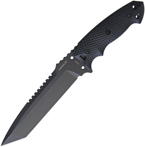 Hogue EX-F01 Dark Black G10 A2 Tool Steel Fixed Blade Knife w/ Nylon Sheath 35109