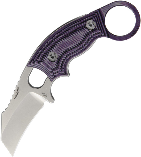 Hogue Ex-F03  Hawkbill Purple G10 154cm Fixed Blade Knife 35328