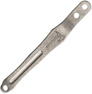 Hoback Knives Custom Pocket Clip Stonewash Titanium B006CS