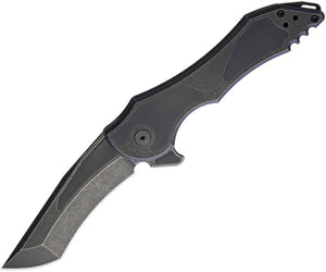 Hoback Knives Paraclete Black Titanium DLC Folding Bohler M390 Pocket Knife 007B