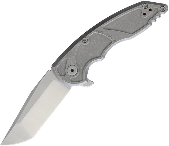 Hoback Knives A8 Slim Titanium Folding CPM-20CV Pocket Knife 009