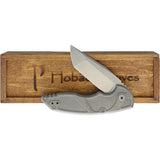 Hoback Knives A8 Slim Titanium Folding CPM-20CV Pocket Knife 009