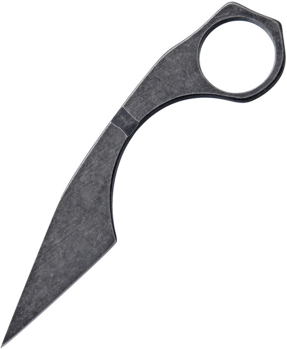 Hoback Knives Karamback Black CTS-40CP Fixed Blade Knife w/ Sheath 012