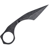 Hoback Knives Karamback Black CTS-40CP Fixed Blade Knife w/ Sheath 012
