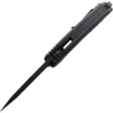 Hoback Knives Husky Pocket Knife Framelock Black CF Folding Nitro-V Blade 017CF