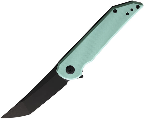 Hoback Knives Radford Knife Framelock Blue G10 & Titanium Folding CPM-20CV 019TB