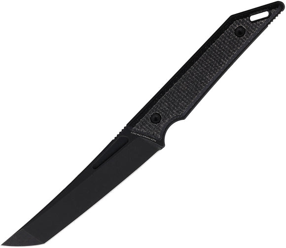 Hoback Knives Goliath Black Micarta 20CV Stainless Tanto Fixed Blade Knife 020BM