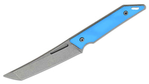 Hoback Knives Goliath Blue G10 CPM-20CV Tanto Fixed Blade Knife w/ Sheath 020SB