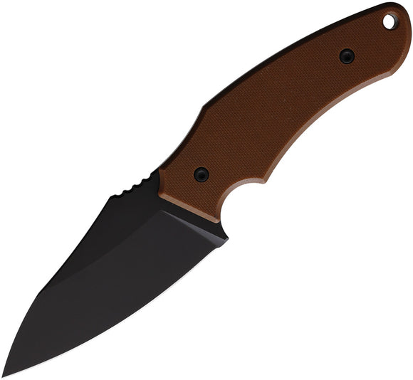 Hoback Knives Shepherd Brown G10 CPM-20CV Fixed Blade Knife w/ Sheath 026B