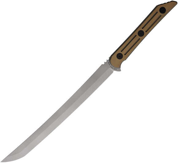 Hoback Knives Kwaichete Short Sword Coyote Brown 154CM Fixed Blade Knife 032SWC