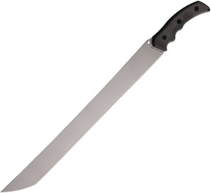 Hoback Knives The Way Machete Black Micarta 14C28N Fixed Blade Knife 034