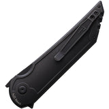 Hoback Knives Kwaiback Button Lock Carbon Fiber Folding 20CV Steel Pocket Knife 040