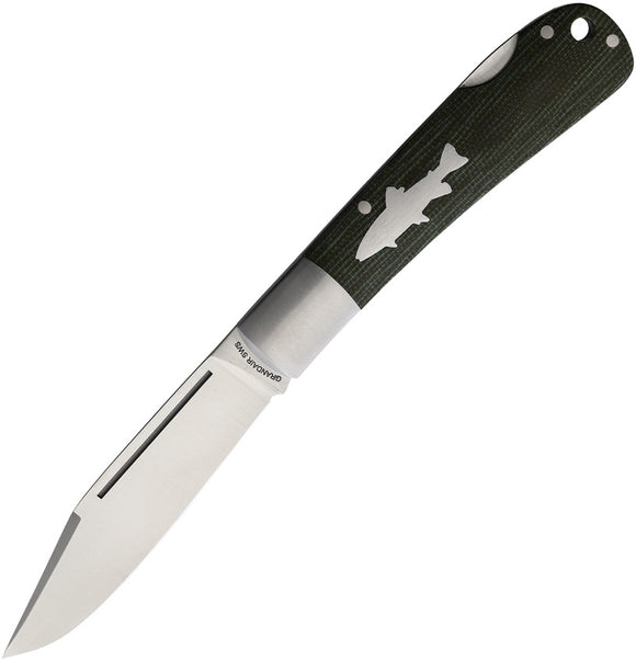 HPA SWS Salmon Lockback Green Micarta Folding VG-10 Pocket Knife SWSG
