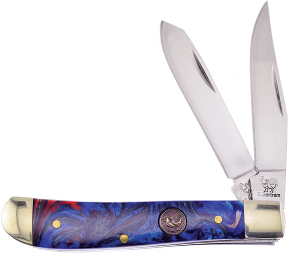Hen & Rooster Small Trapper Star Resin Folding Stainless Pocket Knife 212STAR