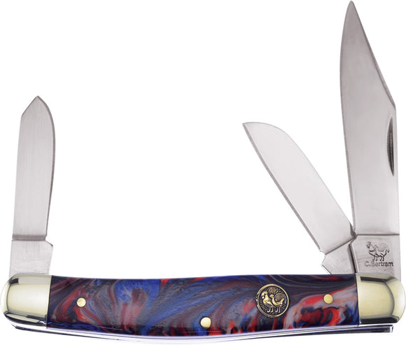 Hen & Rooster Stockman Star Resin Folding Stainless Pocket Knife 313STAR