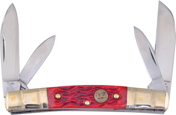 Hen & Rooster Congress Pocket Knife Orange Bone Folding Stainless 324CORPB