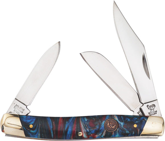 Hen & Rooster Stockman Star Resin Folding Stainless Pocket Knife 343STAR