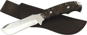 Hen & Rooster Bowie Fixed Blade Knife Rams Horn Stainless w/ Belt Sheath 5003RH