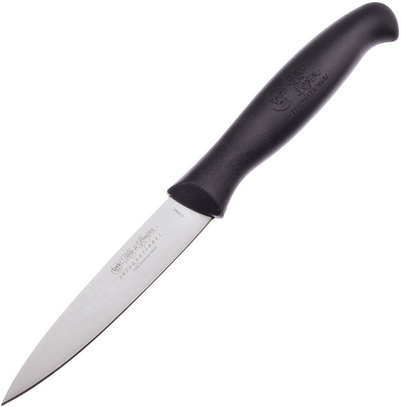 Hen & Rooster Black Fixed Blade Kitchen Paring Knife I053B