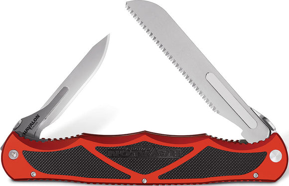 Havalon Hydra Red Aluminum Folding Pocket Knife w/ Case 52110