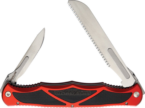 Havalon Hydra Red Aluminum Folding Pocket Knife 52210