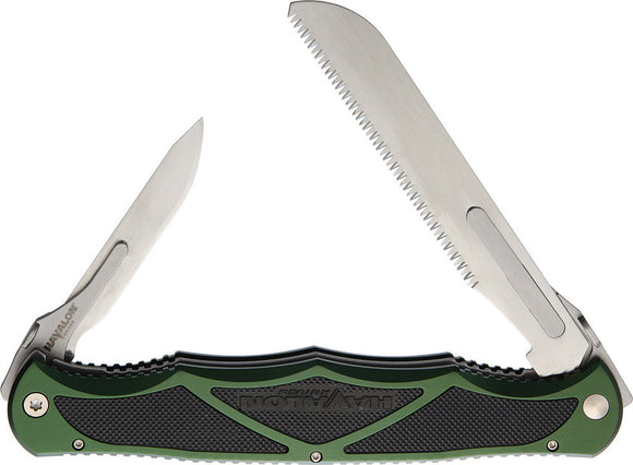 Havalon Hydra Green Aluminum Folding Pocket Knife 52220