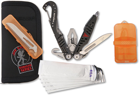 Havalon Evolve Jim Shockey Series Black Linerlock Knife Pliers Multi-Tool 60AMTS