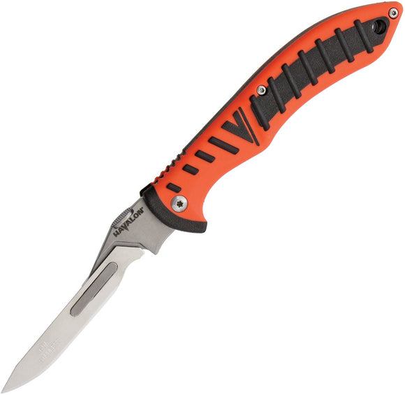 Havalon Forge Orange/Black Folding Pocket Knife w/ Pouch 60ARHO