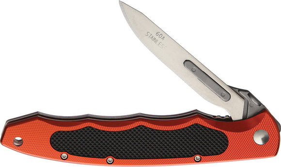 Havalon Piranta Torch Red Aluminum Folding Pocket Knife 70210