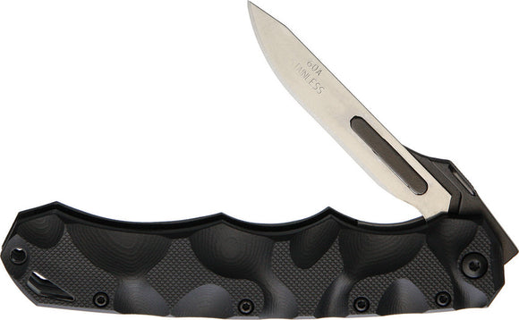 Havalon Piranta Black Stag Folding Pocket Knife 70218