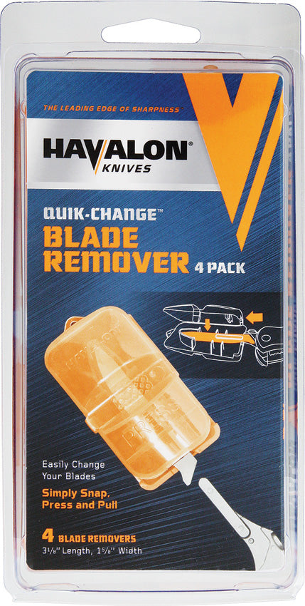 Havalon 4 Pack Orange Plastic Piranta-Style Knife Blade Removers BRC4P