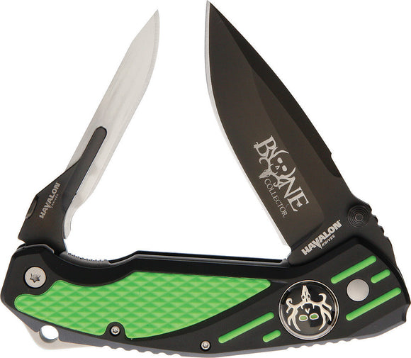 Havalon Bone Collector Rebel Green Folding Pocket Knife XTCBCG