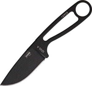 ESEE Izula Black Fixed One Piece Blade Skeletonized Handle Knife