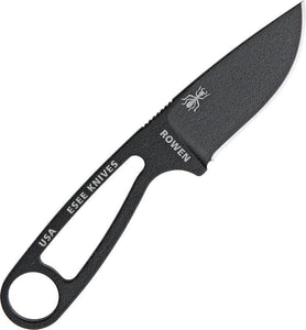 ESEE Izula 6.25" Signature Model Black Fixed Blade Skeletonized Handle Knife