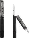 SOG Baton Q2 Black Aluminum Handle Screwdriver Knife Blade Multi-Tool