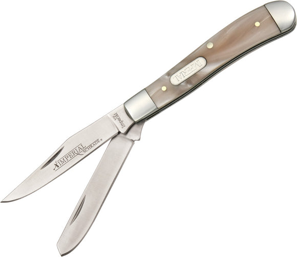 Schrade Small Trapper Knife Imperial Pink Swirl Pocket Folder - 18PT