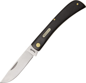 Schrade Large 4 5/8" Sodbuster Knife Imperial Black Pocket LG Folding  -  22L