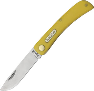 Schrade Imperial Sodbuster Yellow Pocket Folding Knife - 22Y