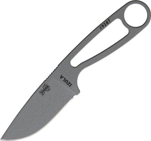 ESEE Izula 6.25" Gray Fixed Blade Skeletonized Handle Knife + Black Sheath