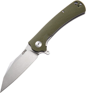 CJRB Talla Linerlock Green G-10 Folding D2 Steel Pocket Knife 1901GNC