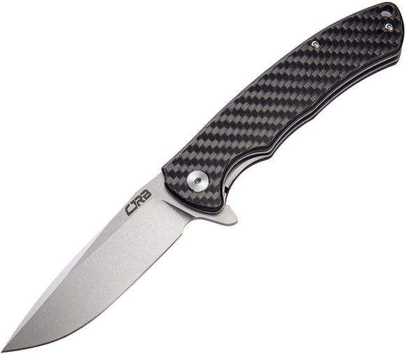 CJRB Taiga Linerlock Carbon Fiber Folding D2 Steel Pocket Knife 1903CF