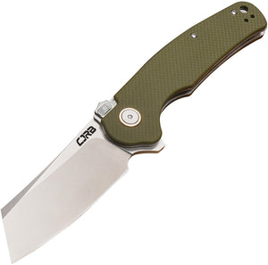 CJRB Crag Recoil-Lock OD Green G10 Folding D2 Steel Pocket Knife 1904RGNF